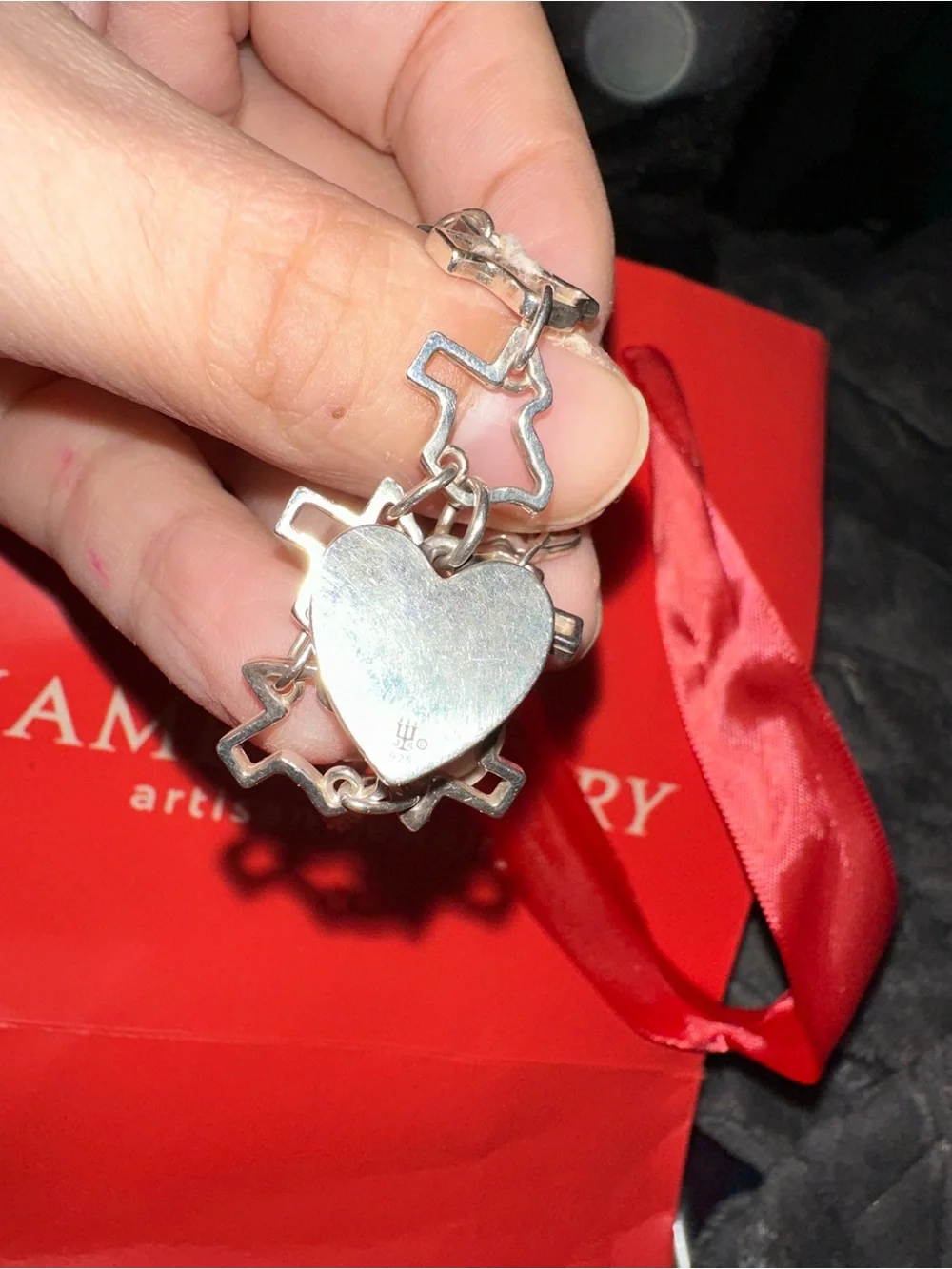 James Avery Silver Texas Link Bracelet - Picture 3 of 4